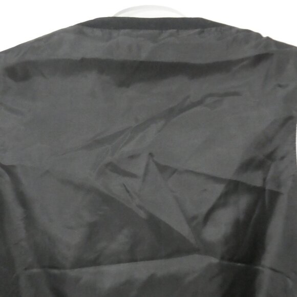 H&M | 36R | Black Button-Up Vest | Pockets | Back Belt Buckle - Picture 10 of 14